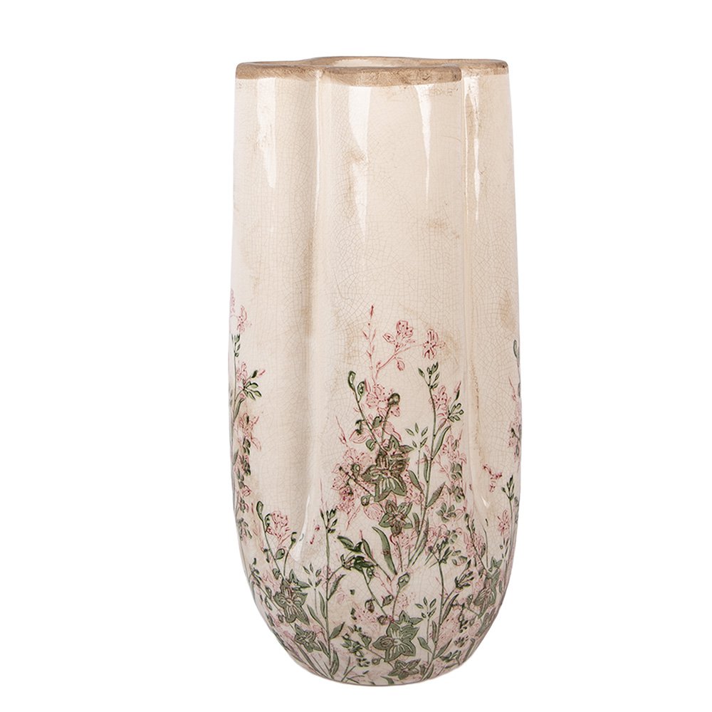 Vaas Ø 16x36 cm Beige Keramiek