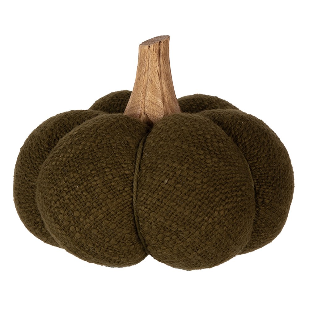 Decoratie Pompoen 13 cm Groen Polyester