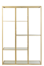 J-Line rek - ijzer/glas - goud