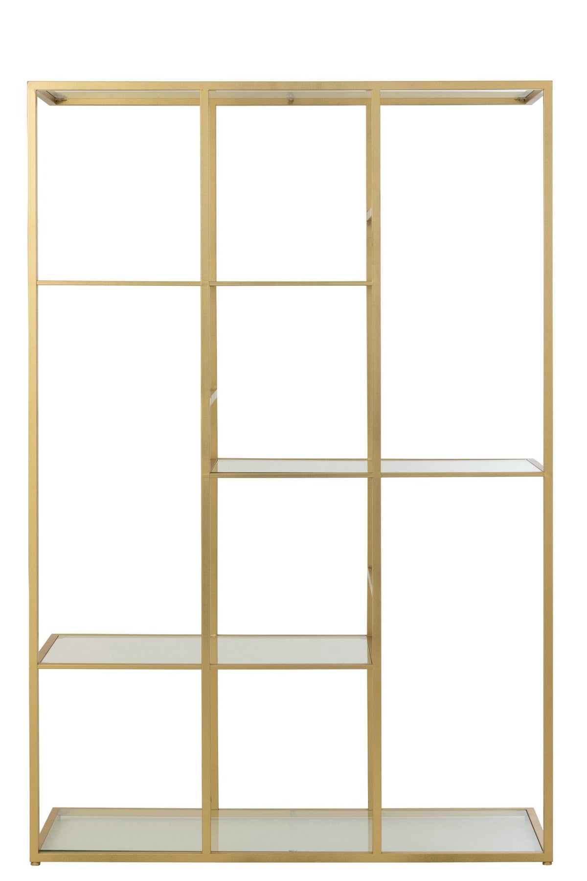 J-Line rek - ijzer/glas - goud