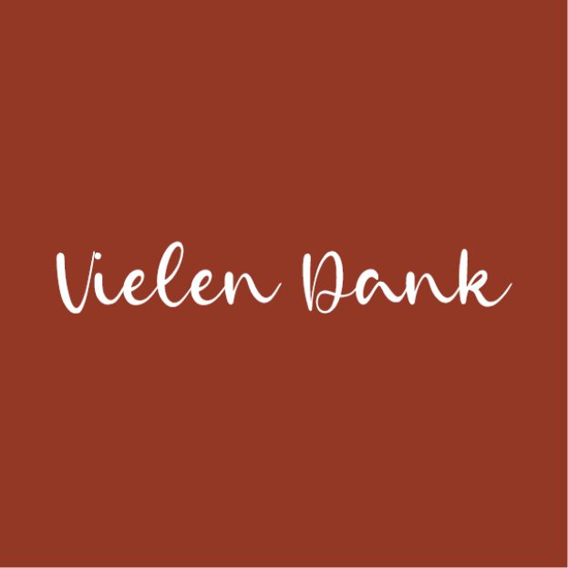 Wenskaart - Vielen Dank