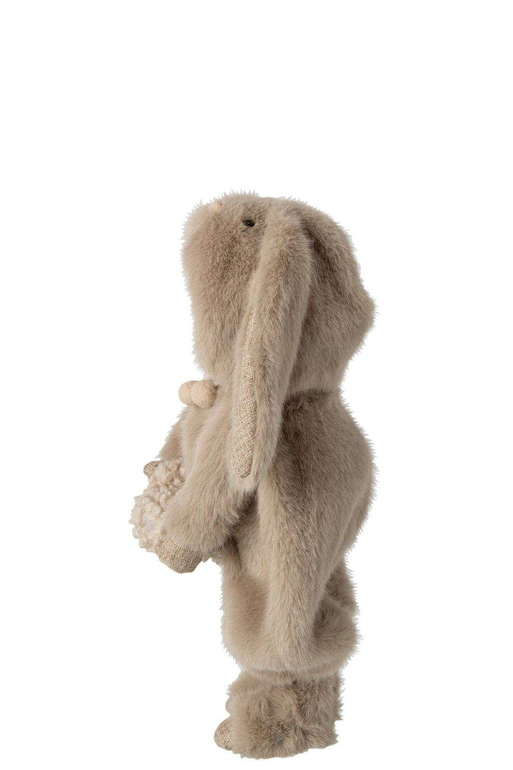 J-Line Kind met konijn en haan - polyester - bruin