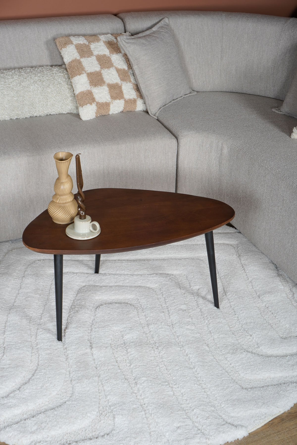Vloerkleed Lima Creme Rond ø160 cm