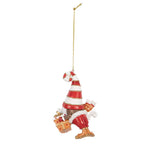 Kersthanger Kabouter 10 cm Rood Kunststof