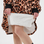 Textino Cheetah - Hoodie 70x110 cm - Dames - Tabaksbruin - Bruin