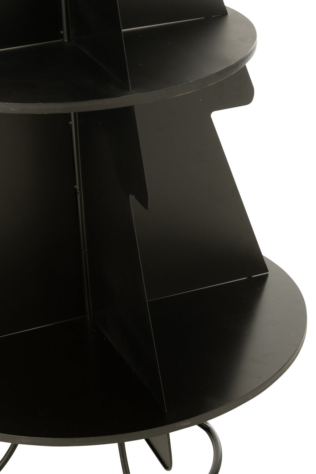 J-Line rek Kerstboom - metaal - zwart - M
