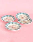 Serveerbord | Keramiek Handgeschilderde Sugar Rush | Set van 4, 16,5x2cm