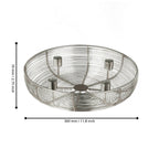 Kandelaar Hagony Zilver 31x7 cm