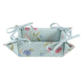 Broodmand 35x35x8 cm Blauw Groen Katoen Bloemen Cadeau Keuken