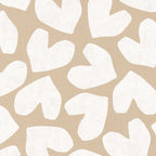 XL Solo Hearts - Balierol kraft/wit