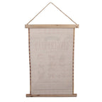 Wandkleed 40x2x60 cm Beige Textiel
