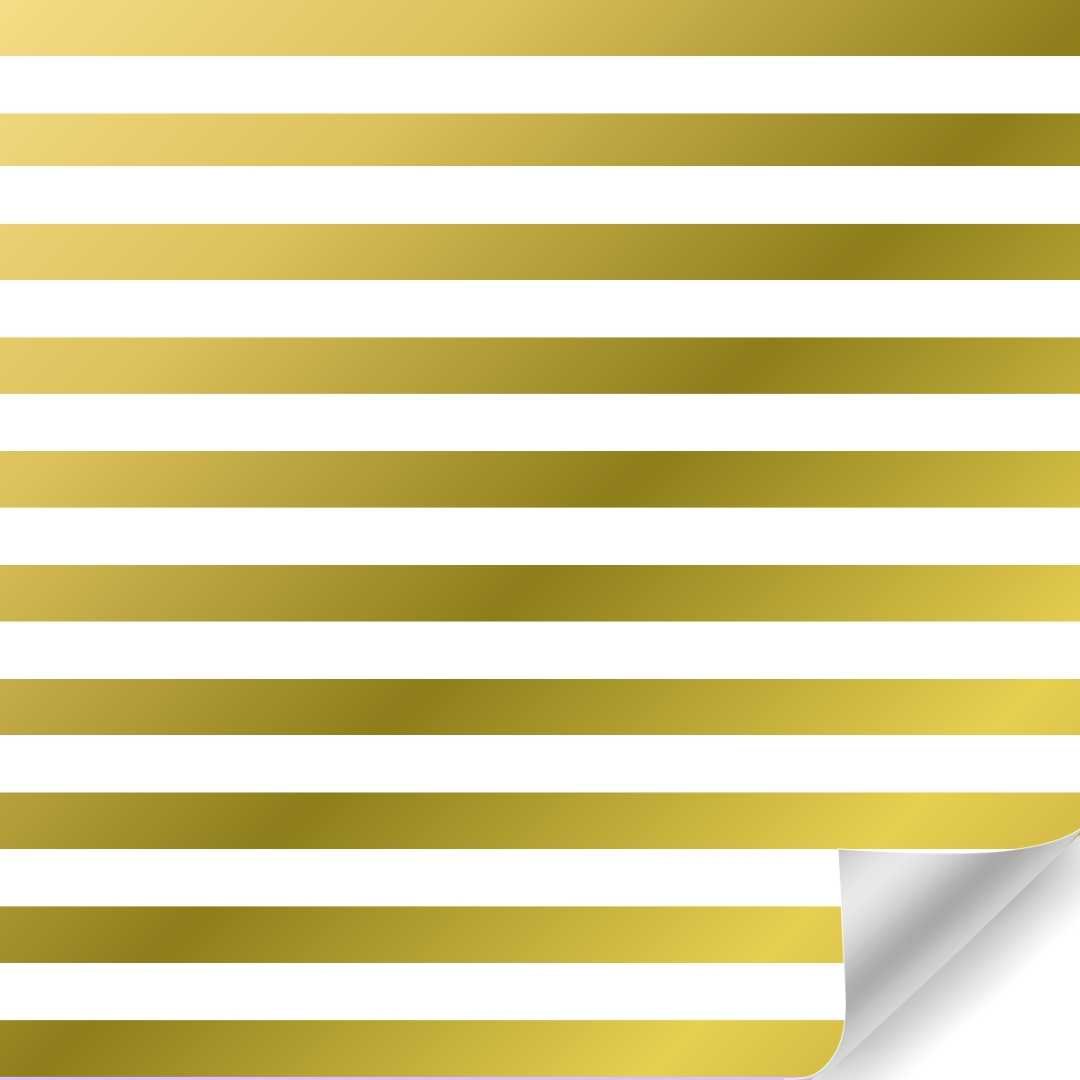 Papierrol – Streep Goud – 50cm x 100m