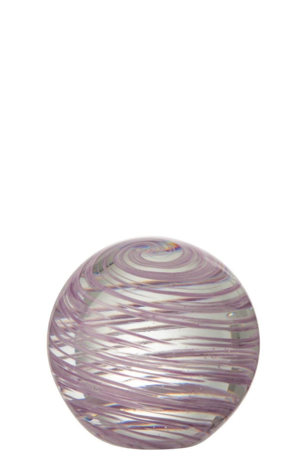 J-Line presse-papier Draaikolk - glas - paars - large