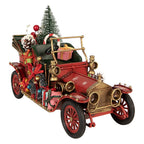 Kerstdecoratie Beeld Auto 25x10x17 cm Rood Metaal