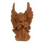 Decoratie Beeld Engel 19 cm Bruin Polyresin Religious sculpture