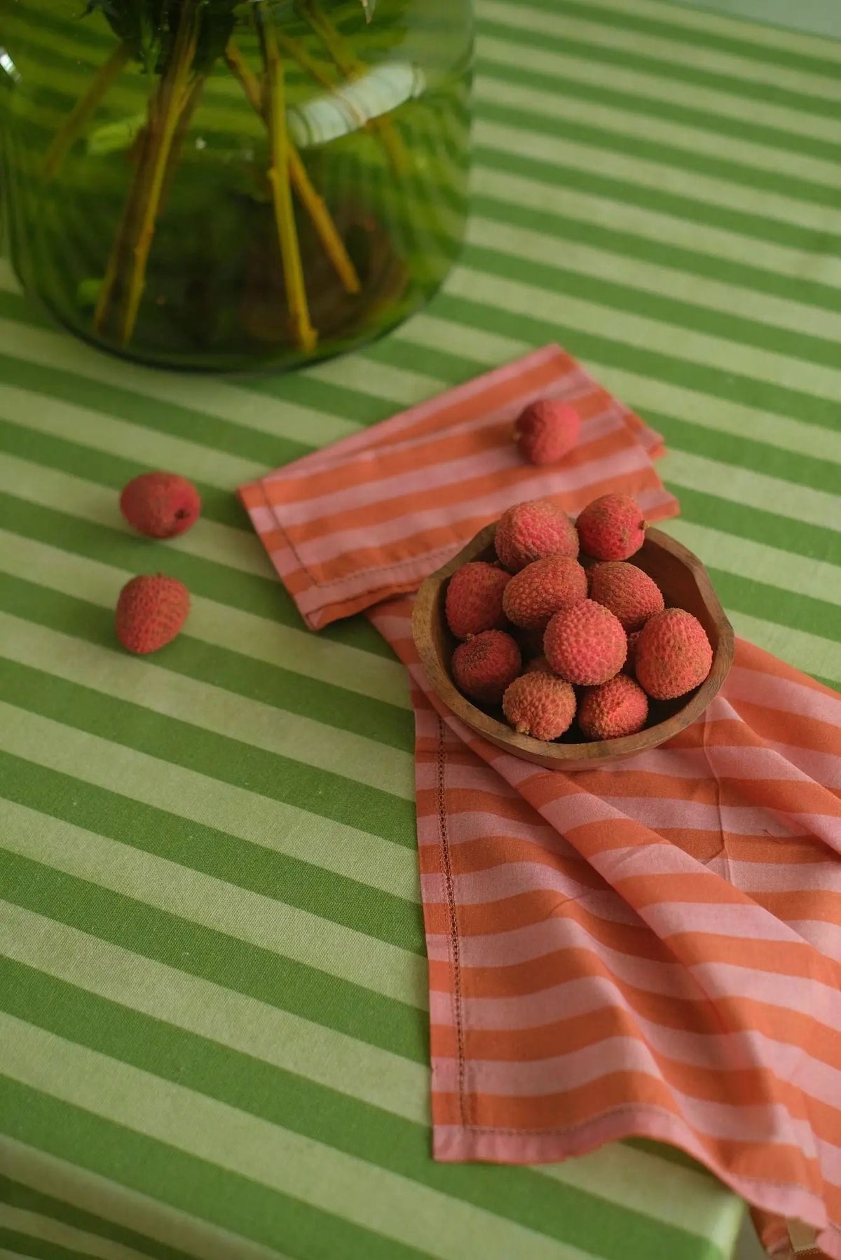Servet | Linea Dusty Rose katoenen servetten-set van 6 van Sanctuary Living