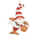Kersthanger Kabouter 10 cm Rood Kunststof