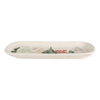 Decoratie schaal 30x12x3 cm Wit Keramiek