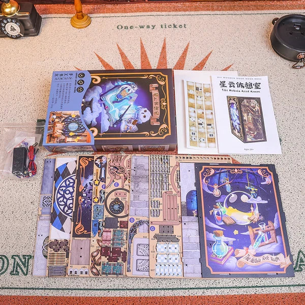 Cutebee, DIY Booknook, Nebula Common Room, RK02B, 18x11x23cm