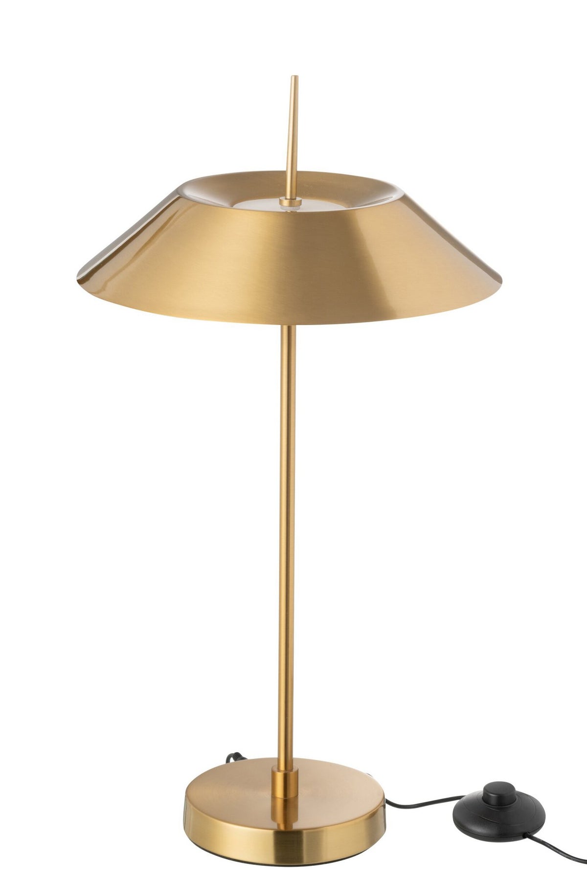 J-Line tafellamp - metaal - goud - LED lichtjes