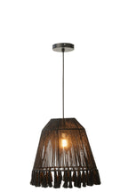 J-Line hanglamp Celia - jute - zwart - small