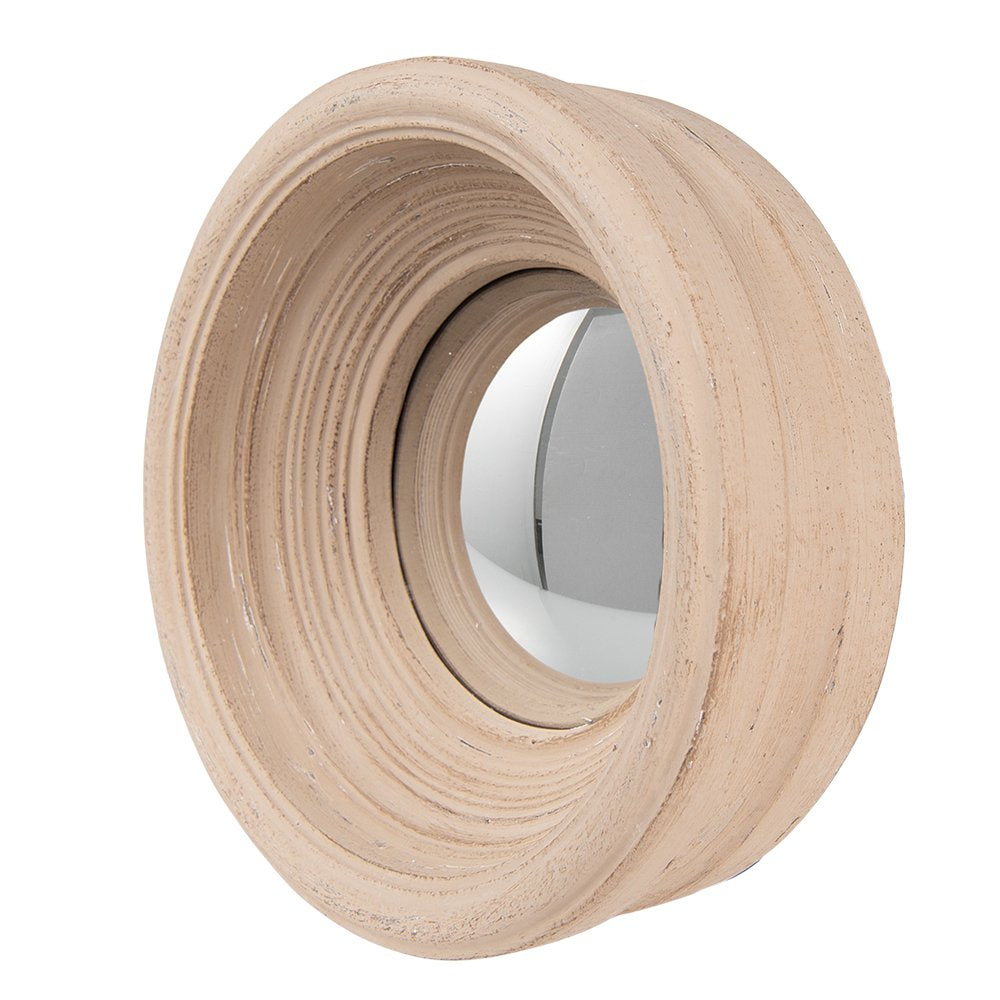 Spiegel Ø 24 cm Beige Kunststof Grote Spiegel