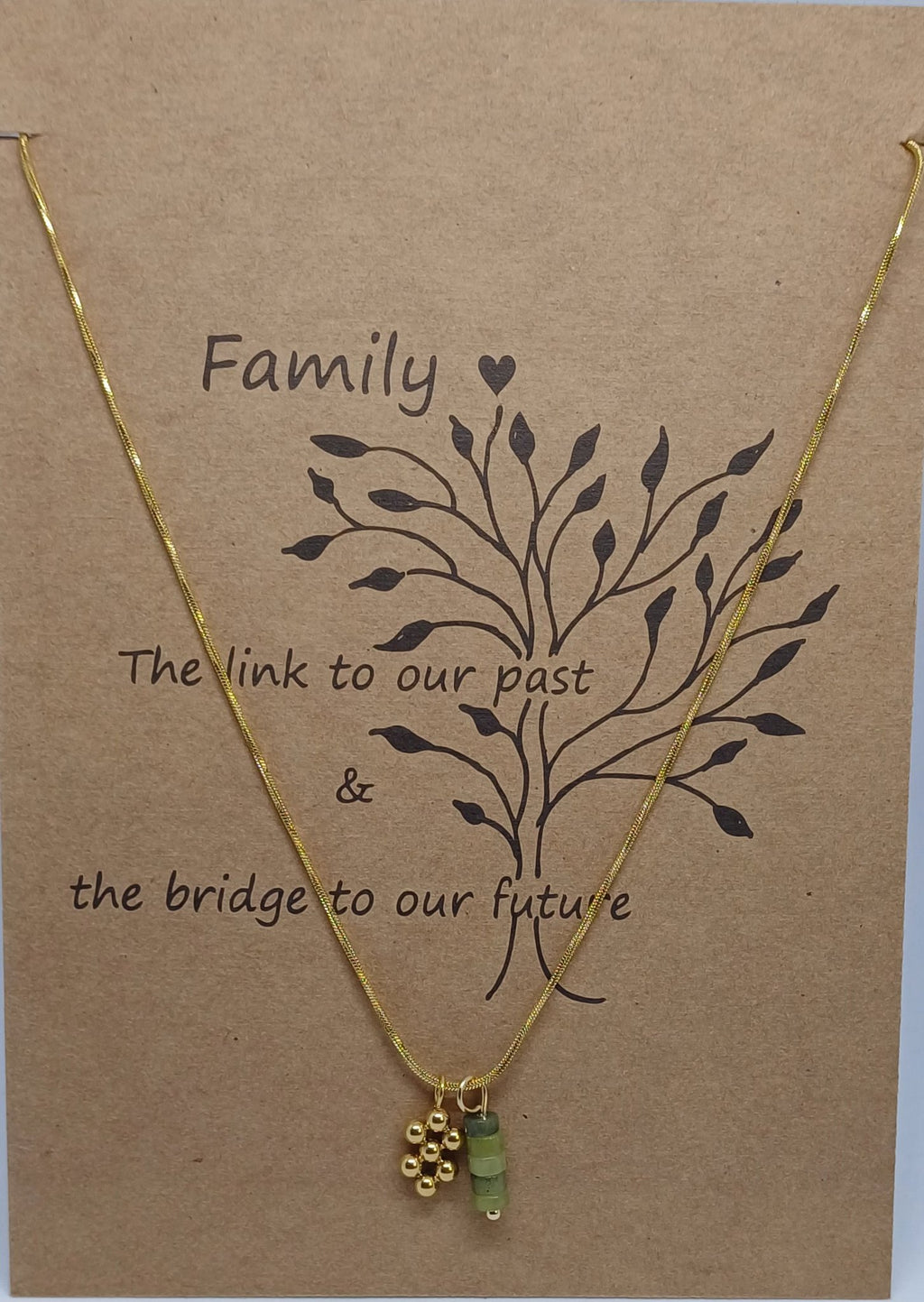 Ketting snake met bedeltje en edelsteen hanger