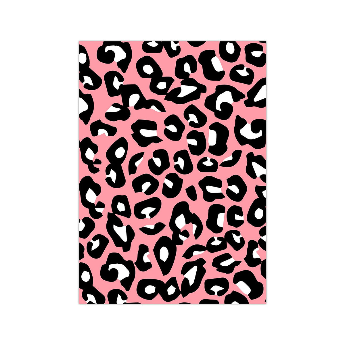 Kaart Cheetah Pattern neon, per 10 stuks