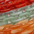 Brillenkoord acrylic chain verguld
