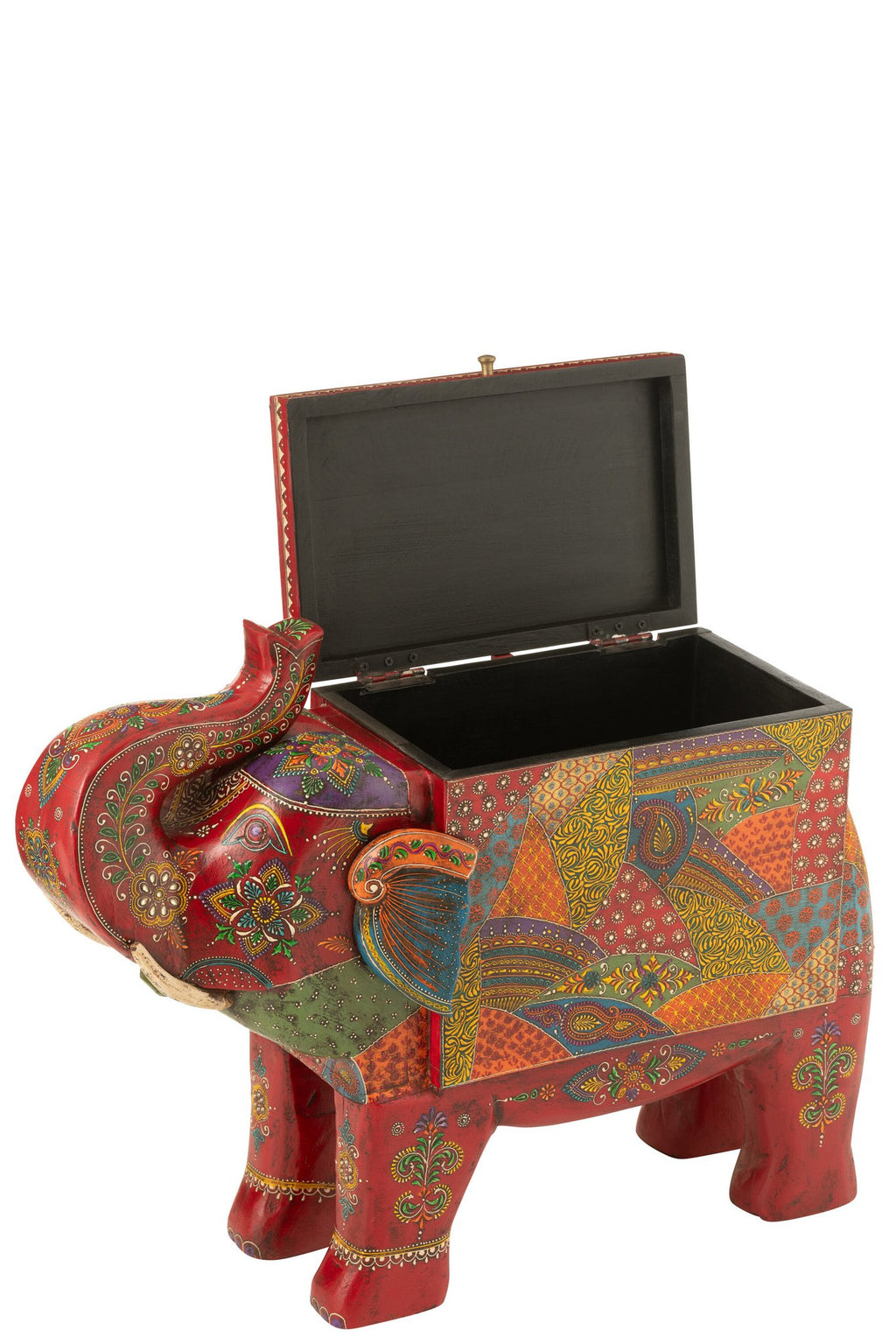 J-Line Koffer Olifant Delhi Mango Hout Mix