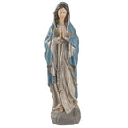 Beeld Maria 15x11x50 cm Grijs Polyresin