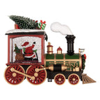 Kerstdecoratie met LED-verlichting en muziek Trein 31x10x24 cm / 3xAA Rood Kunststof