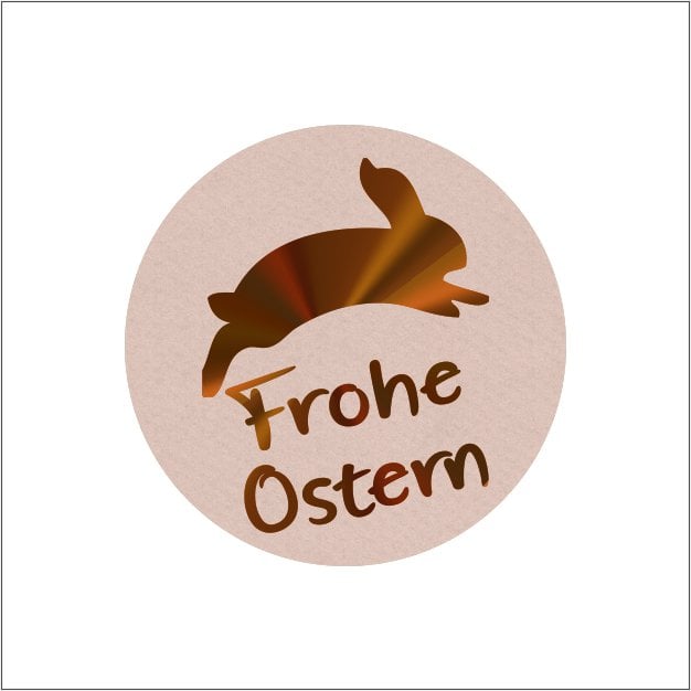 Etiketten – Frohe Ostern - Hase – 250 stuks