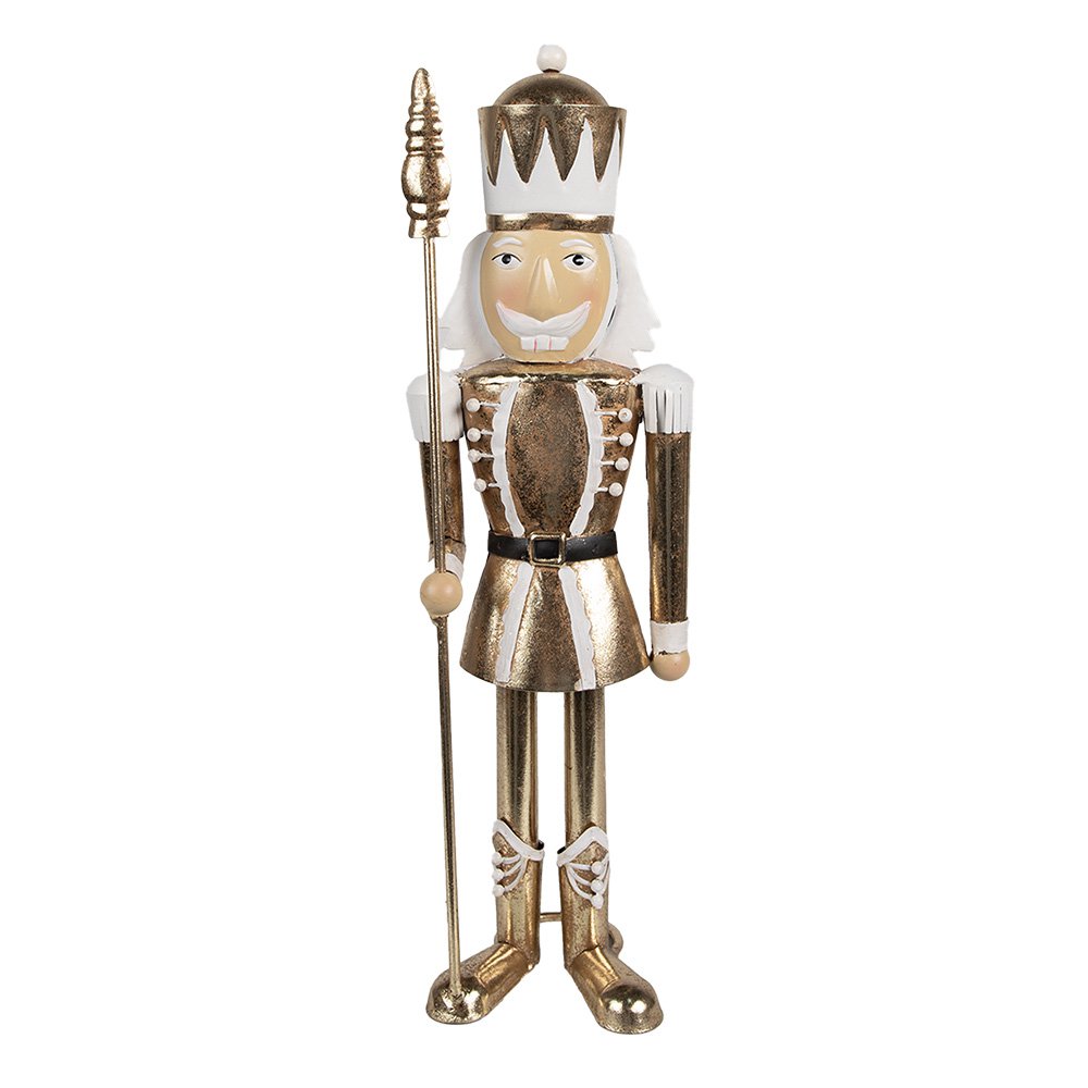 Kerstdecoratie Notenkraker 36 cm Goudkleurig Metaal