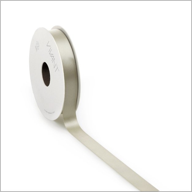 Satijn lint - zand - 10 mm x 25 meter