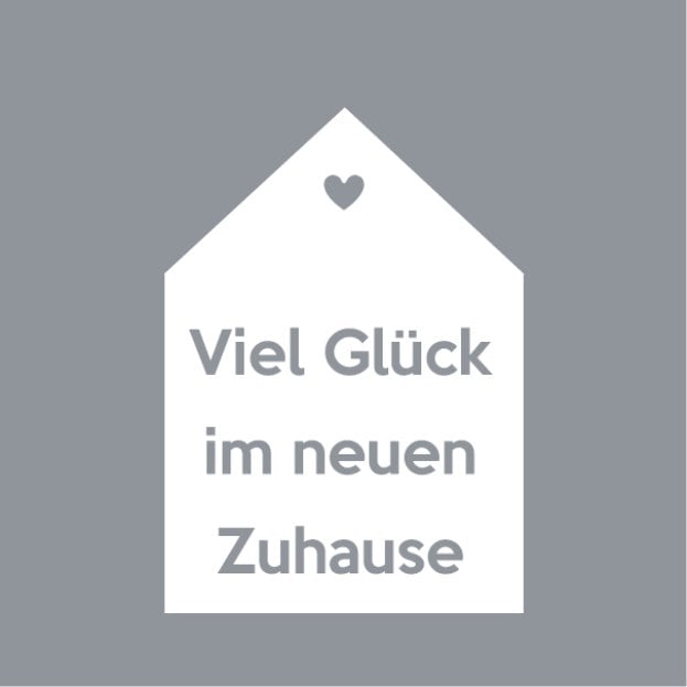 Wenskaart - Viel Cluck im neuen Zuhause
