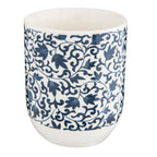 Mok 100 ml Blauw Porselein Bladeren Theemok