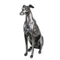 Decoratie Beeld Hond 20x10x30 cm Zilverkleurig Polyresin