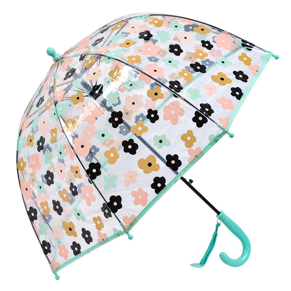 Kinderparaplu Ø 70x65 cm Transparant Kunststof Bloemen Paraplu Kids