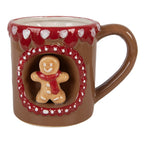 Mok 375 ml Bruin Keramiek Gingerbread man