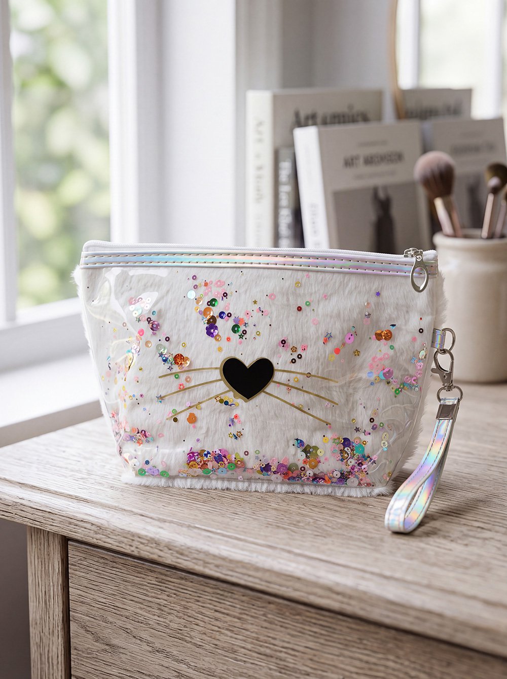 Toilettas Dames Hart 23x13 cm Wit Polyurethaan