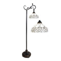 Tiffany Vloerlamp 152 cm Bruin Beige Polyresin Staande Lamp