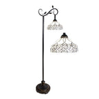 Tiffany Vloerlamp 152 cm Bruin Beige Polyresin Staande Lamp