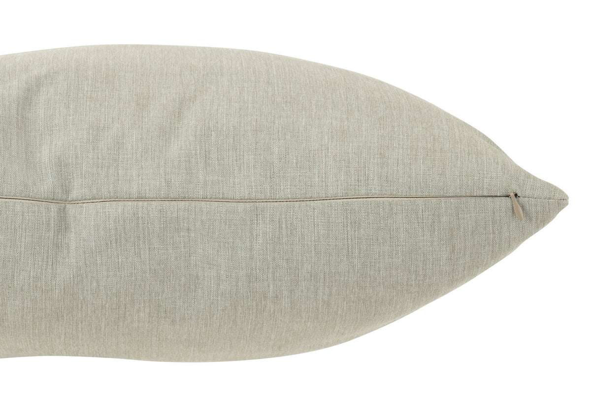 J-Line kussen Outdoor - polyethyleen - grijs