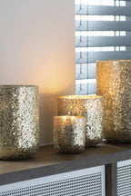 J-Line geurkaars Luxuria - Vanilla Escape - glas - goud - small - 40U