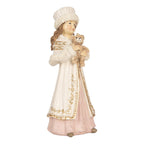 Kerstdecoratie Beeld Kind 8x7x17 cm Beige Kunststof