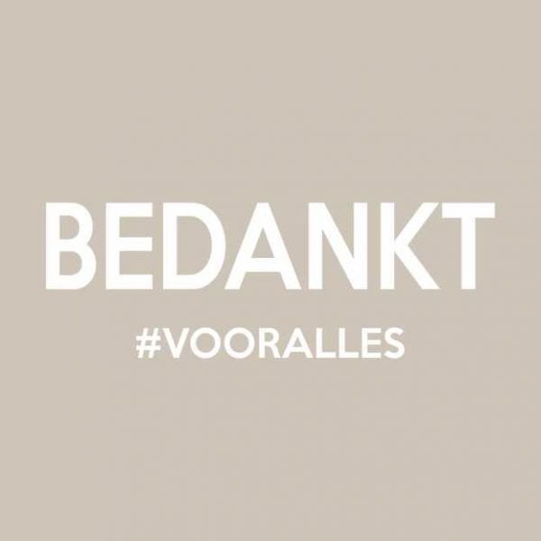 Cadeau kaartjes - Bedankt - 20 stuks