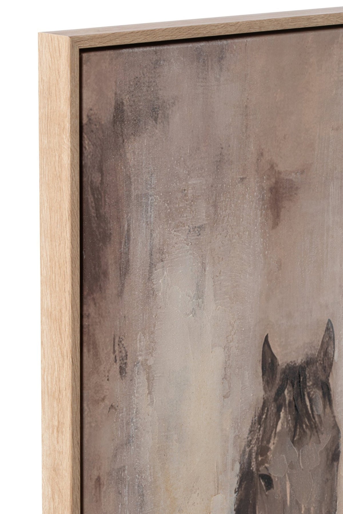J-Line Schilderij paard - doek - beige