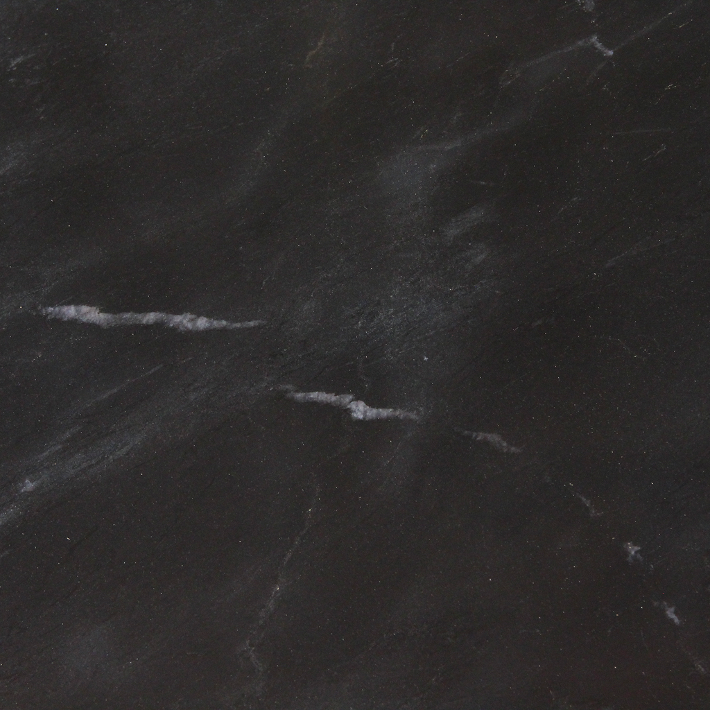 Ovale marmeren salontafel - zwart - 120x60x38 cm