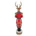 Kerstdecoratie Beeld Hert 25x22x82 cm Bruin Kunststof